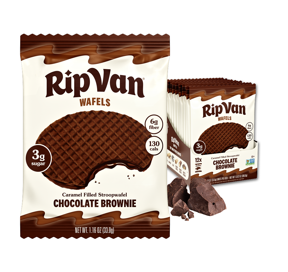 Low Sugar Chocolate Brownie Wafel - Rip Van