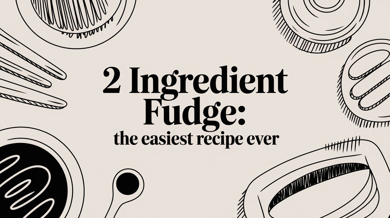 2 Ingredient Fudge: The Easiest Recipe Ever
