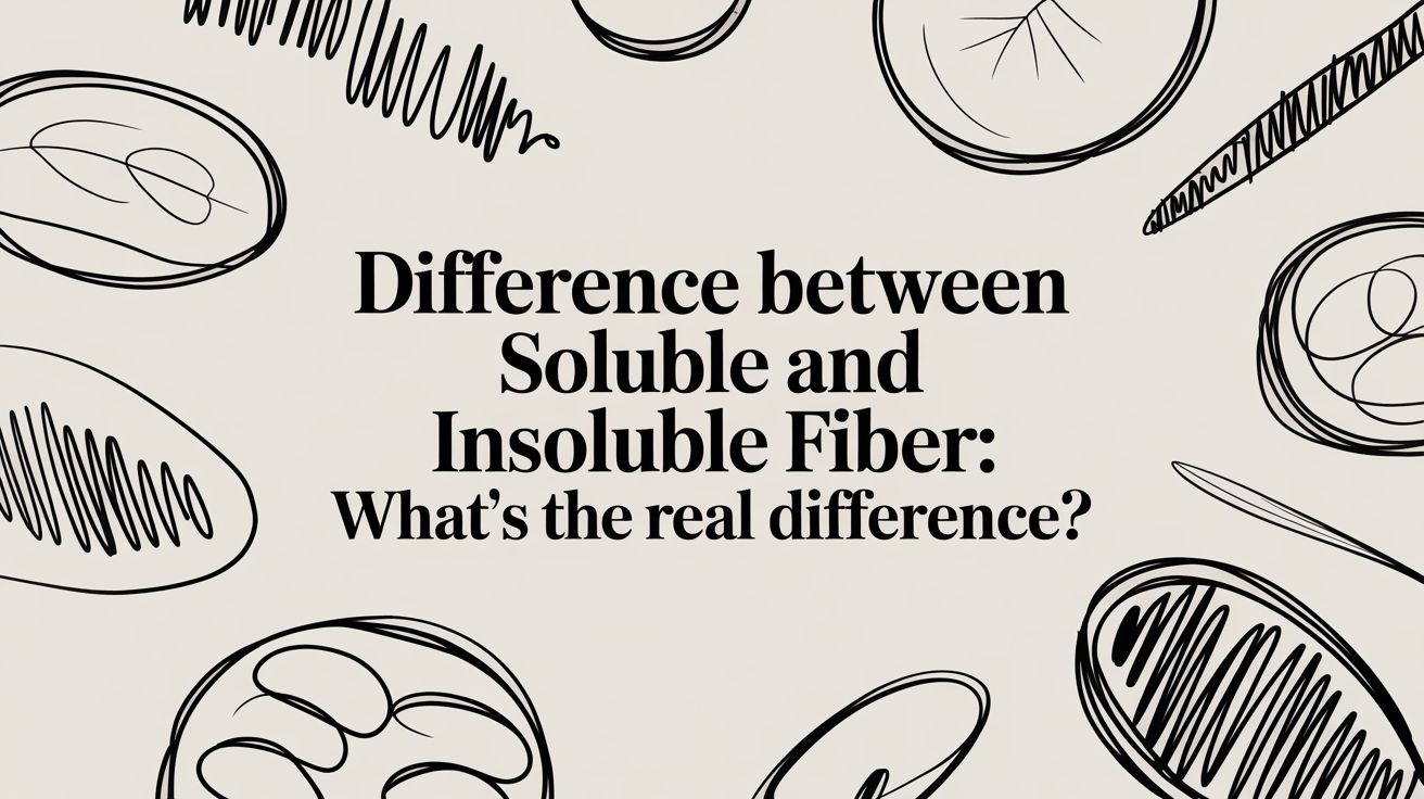 Difference Between Soluble and Insoluble Fiber: What's the Real Difference?