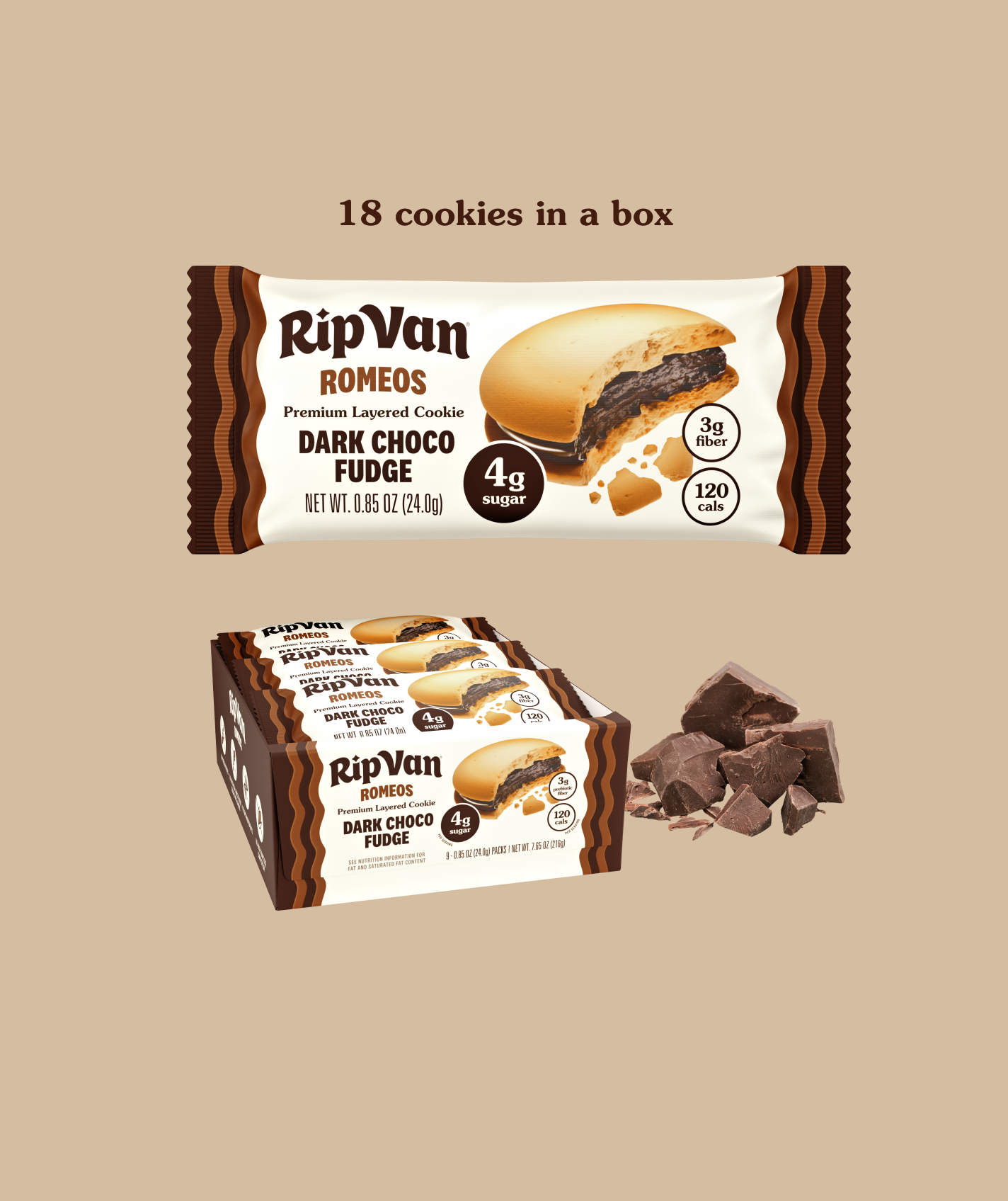 Ripvan Rip Van Romeos Dark Choco Fudge — product image