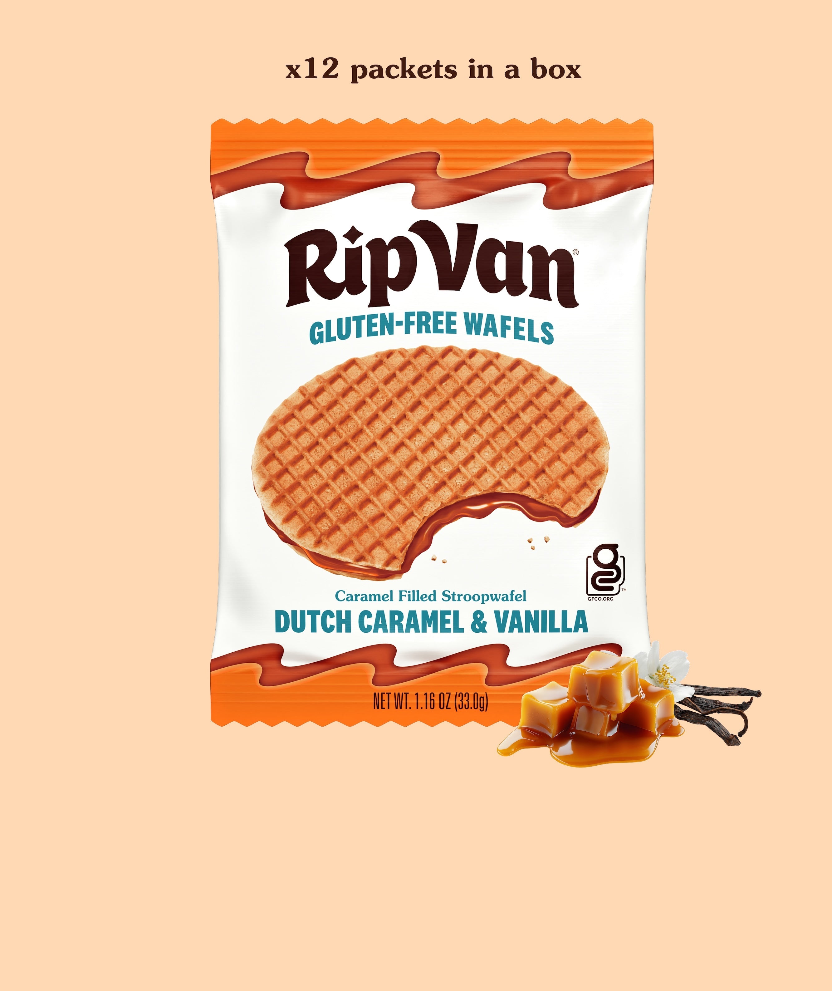 Gluten Free Dutch Caramel & Vanilla Wafel - Rip Van – Rip Van