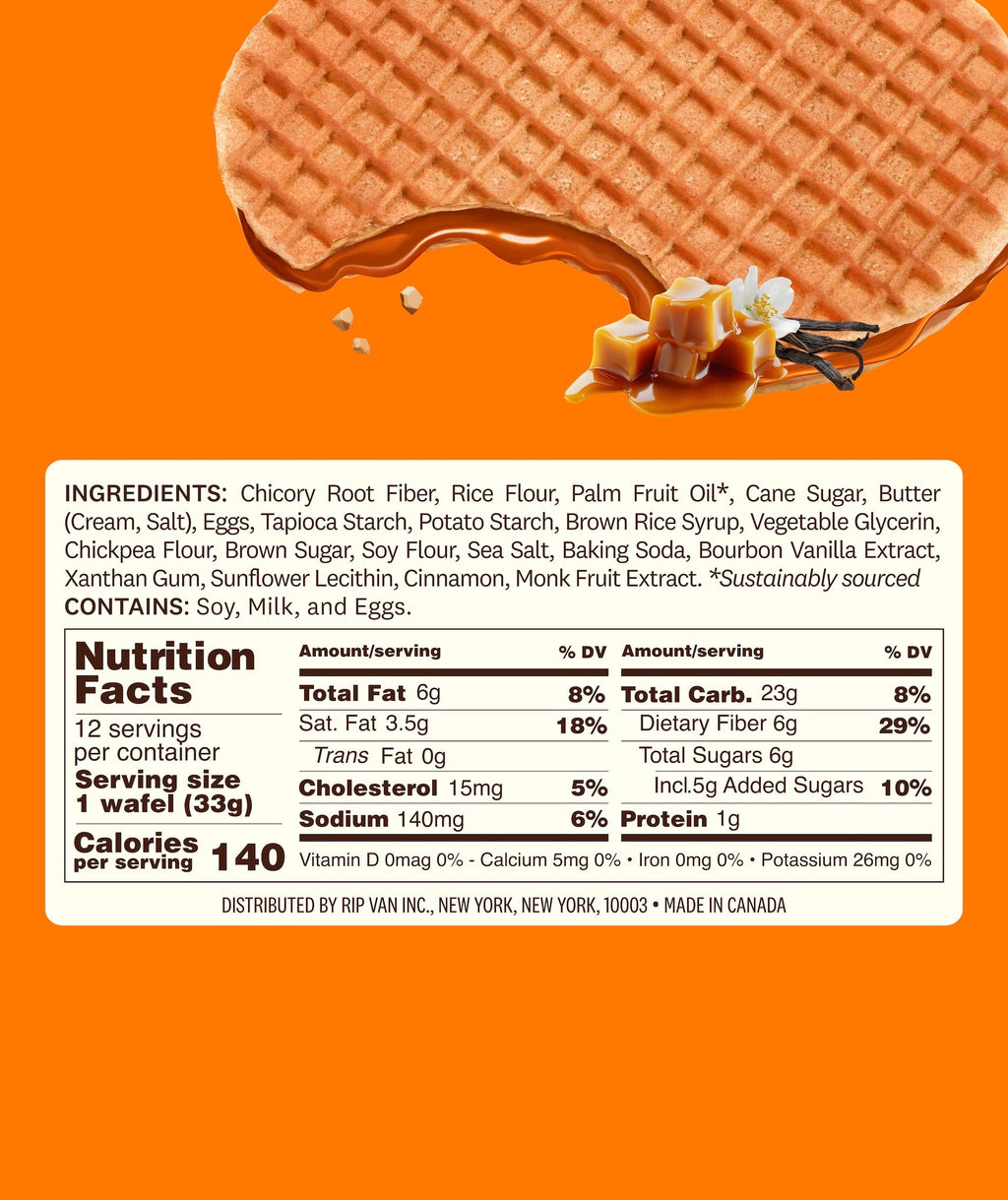 Wafels Dutch Caramel & Vanilla - Gluten Free