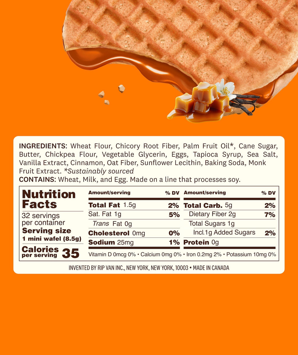Mini Wafels Dutch Caramel & Vanilla