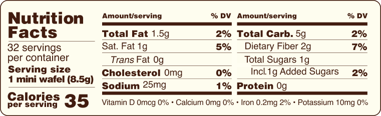 Mini Wafels  Dutch Caramel Vanilla NFP 2