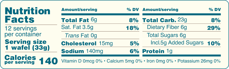 Wafels  Gluten Free   Dutch Caramel Vanilla NFP 2