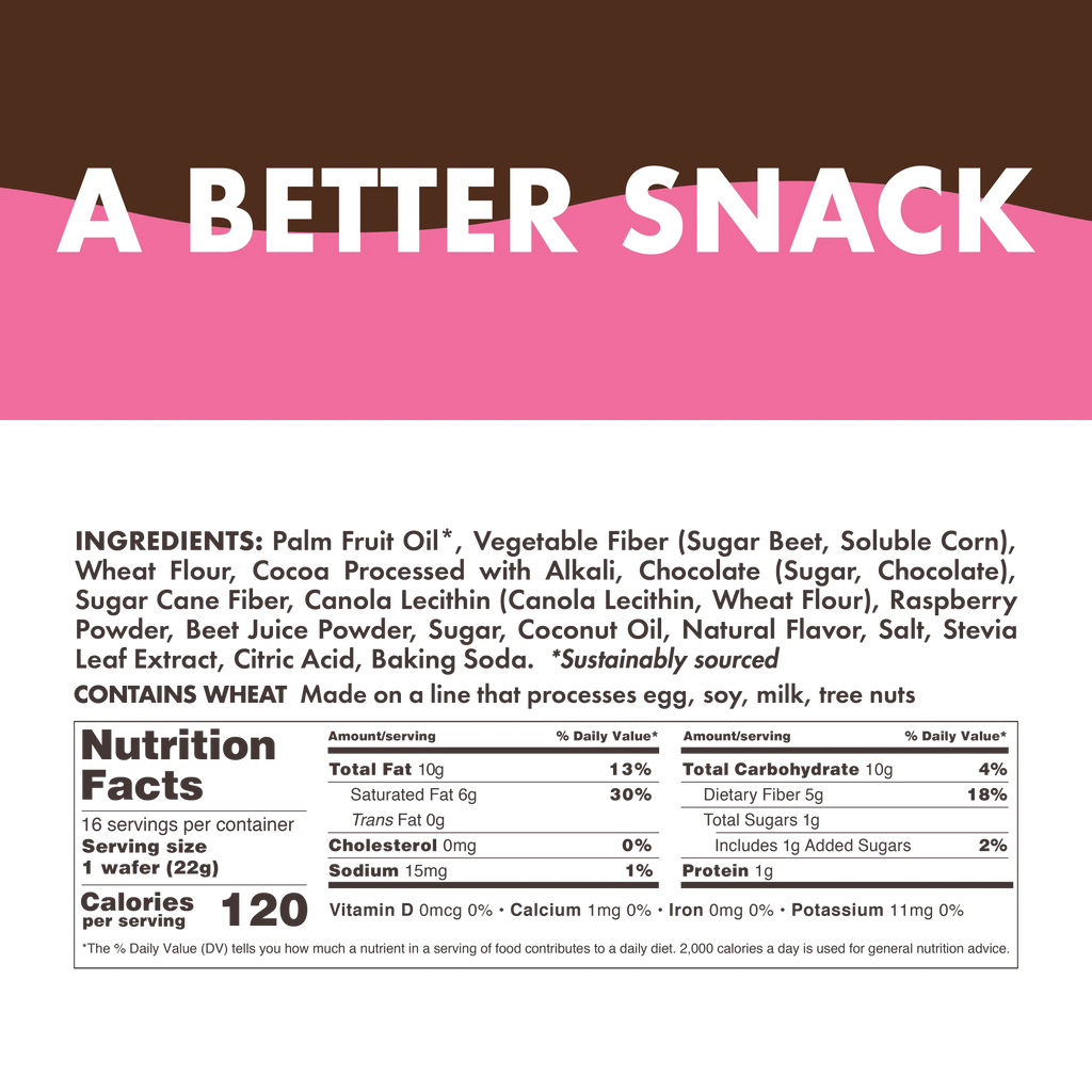 Wafers Raspberry & Dark Chocolate - Sample