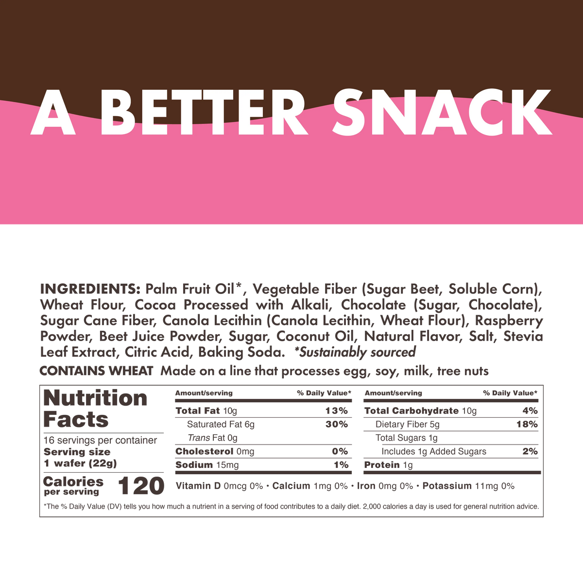 Wafers Raspberry & Dark Chocolate - Sample